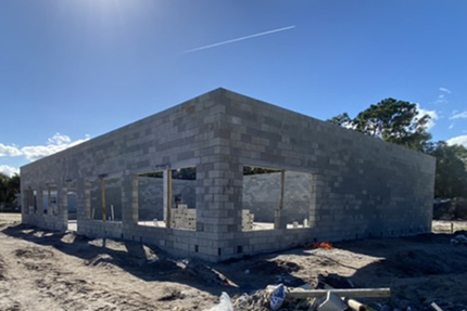 Tootie's Grocery, construction progress