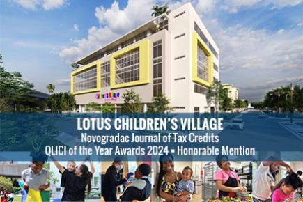 Lotus Children’s Village has been recognized by the Novogradac Journal of Tax Credit Awards as an outstanding NMTC project.